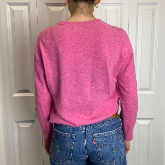 Naadam 100% cashmere sweater - lipstick pink - Picture 2 of 7